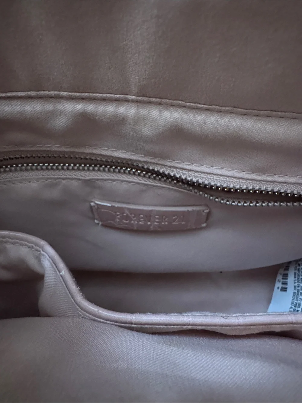 Forever 21 Croc-Embossed Mini Tote in pink